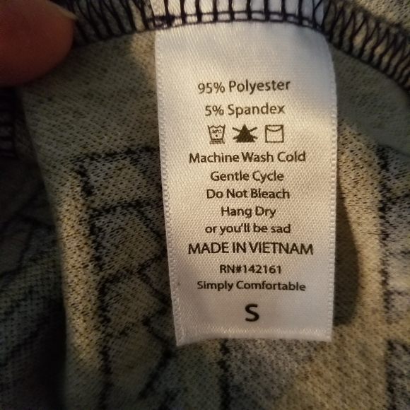 LuLaRoe Cassie. Olive/black/blue print skirt. S. - Picture 3 of 4